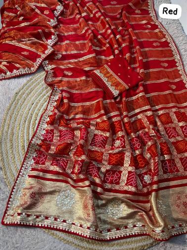 Vinayak bandej lagdi patta saree surat online
